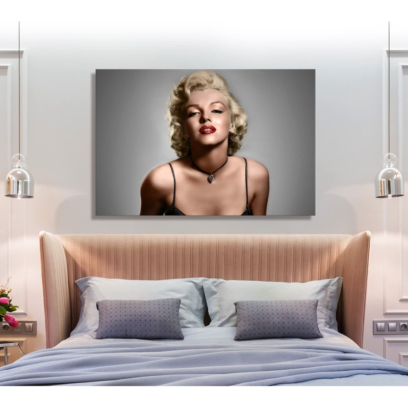 Ebern Designs Marilyn Monroe On Canvas Painting Wayfair